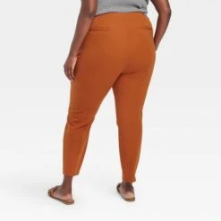 Women's High-Rise Skinny Ankle Pull-On Pants - A New Day™ Brown