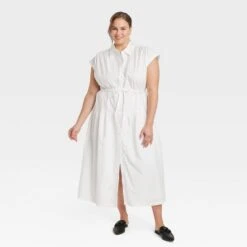 Women's Short Sleeve Midi Dress - A New Day™ -A New Day Shop GUEST 04cf9e70 eca8 474d aaa0 6907d408b574