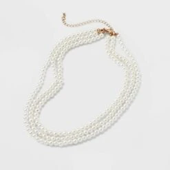 Pearl Multi-Strand Necklace Set 3pc - A New Day™ White -A New Day Shop GUEST 0522f35c eb16 49af bf2e 2a022750cbd8