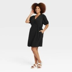 Women's Balloon Short Sleeve Mini Wrap Dress - A New Day™ 6 Women's Balloon Short Sleeve Mini Wrap Dress - A New Day™ -A New Day Shop GUEST 078c12c6 2120 4ef9 9000 1e27c0786fe0