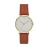 Women's Classic Strap Watch - A New Day™ Gold/Brown