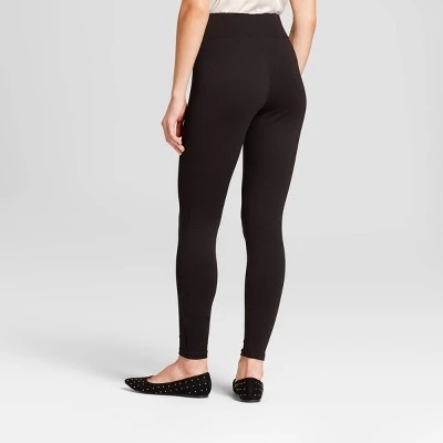 Women's High Waist Ponte Leggings - A New Day Black 1 Women's High Waist Ponte Leggings - A New Day Black