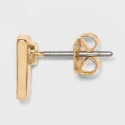 Stud Earring Set 8pc - A New Day™ White/Gold