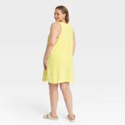 Women's Terry Mini Tank Shift Dress - A New Dayâ„¢ Yellow 4X