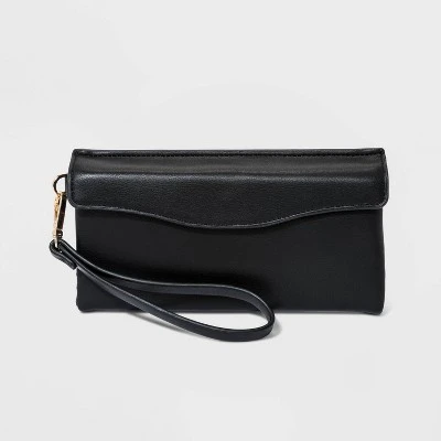 Flap Pouch With Folded Double Interior Wristlet - A New Day™ 2 Flap Pouch With Folded Double Interior Wristlet - A New Day™ - Image 2
