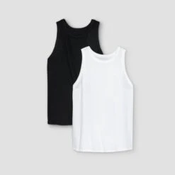 Women's Slim Fit Ribbed 2pk Bundle Tank Top - A New Day™ 11 Women's Slim Fit Ribbed 2pk Bundle Tank Top - A New Day™ -A New Day Shop GUEST 13f9601c 306c 40e3 bff5 885987e82e7d