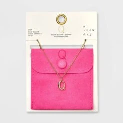 Gold Dipped Cubic Zirconia Initial Pendant Necklace - A New Day™ Gold 39 Gold Dipped Cubic Zirconia Initial Pendant Necklace - A New Day™ Gold -A New Day Shop GUEST 14eb3249 0d04 4873 a279 23ec020b20b4