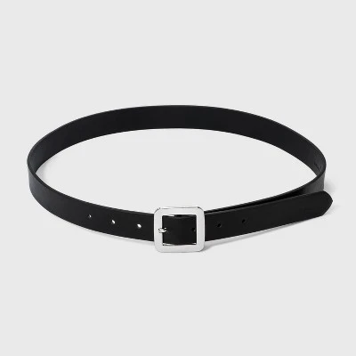Women's Chunky Center Bar Belt - A New Day™ Black 2 Women's Chunky Center Bar Belt - A New Day™ Black - Image 2