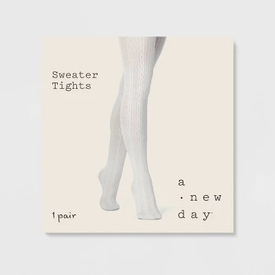 Women's Cable Sweater Tights - A New Day™ 1 Women's Cable Sweater Tights - A New Day™