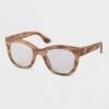 Women's Cateye Blue Light Filtering Glasses - A New Day™ Tan