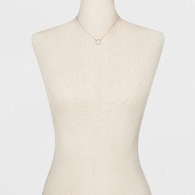 Short Pendant Necklace - A New Day™ Rose Gold 1 Short Pendant Necklace - A New Day™ Rose Gold