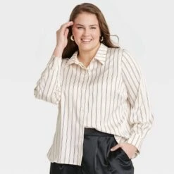 Women's Long Sleeve Button-Front Shirt - A New Day™ -A New Day Shop GUEST 1b6d0419 5190 4c3a 8b79 d6dd04316da8