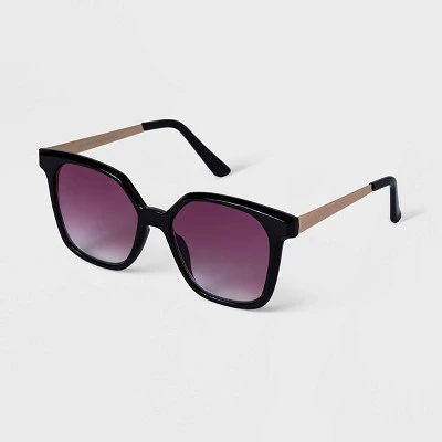 Women's Plastic And Metal Square Sunglasses - A New Day™ 1 Women's Plastic And Metal Square Sunglasses - A New Day™