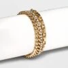 Cup Chain Bracelet Set 3pc - A New Day™ Gold