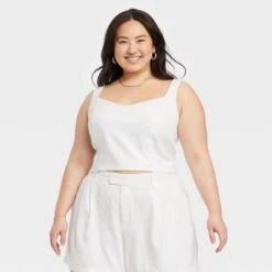 Women's Linen Slim Fit Tank Top - A New Day -A New Day Shop GUEST 204c31be 5c8f 48e7 bef6 89643a59a31e