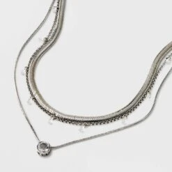 Stone Station And Pendant Multi-Strand Necklace Set 3pc - A New Day™ 8 Stone Station And Pendant Multi-Strand Necklace Set 3pc - A New Day™ -A New Day Shop GUEST 2534d68b 426b 4b25 9f3b 9daddb3e2d4c