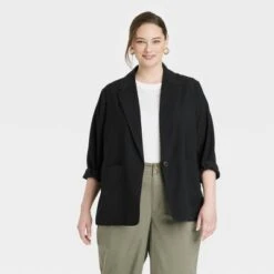 Women's Relaxed Fit Essential Blazer - A New Day™ Black 7 Women's Relaxed Fit Essential Blazer - A New Day™ Black -A New Day Shop GUEST 273907a5 dbda 4902 944b 1cd4d3dbdfca