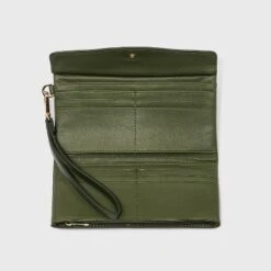 Flap Pouch With Folded Double Interior Wristlet - A New Day™