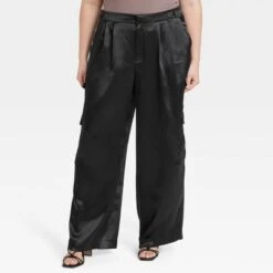 Women's High-Rise Satin Cargo Pants - A New Day™ -A New Day Shop GUEST 2af35e5e 2fc1 4ac2 bbd6 7aecf0db0021
