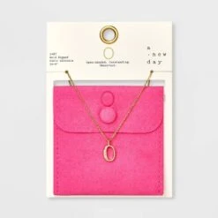 Gold Dipped Cubic Zirconia Initial Pendant Necklace - A New Day™ Gold 37 Gold Dipped Cubic Zirconia Initial Pendant Necklace - A New Day™ Gold -A New Day Shop GUEST 2e3195ae 4651 4307 8de7 3a81989ddb91