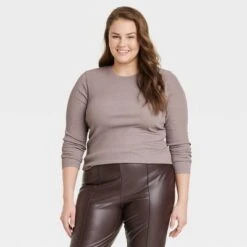 Women's Long Sleeve Slim Fit Crewneck T-Shirt - A New Day™ -A New Day Shop GUEST 362d8c8c d137 458a 9b62 e01367367257