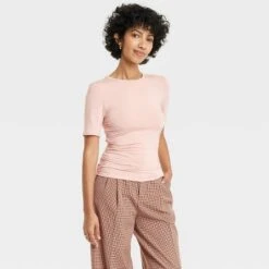 Women's Elbow Sleeve Slim Fit Crew Neck T-Shirt - A New Day™ -A New Day Shop GUEST 39dfa316 c55b 42d8 b3c2 fe6b366c038c