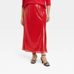 Women's Sequin A-Line Midi Skirt - A New Day™ Red 7 Women's Sequin A-Line Midi Skirt - A New Day™ Red -A New Day Shop GUEST 3a892994 3a94 456b abd6 71fcb518c653