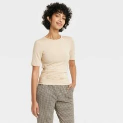 Women's Elbow Sleeve Slim Fit Crew Neck T-Shirt - A New Day™ -A New Day Shop GUEST 3cb28267 7fd0 4282 88e1 a1b72681be7b