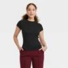 Women's Short Sleeve Ribbed 2pk Bundle T-Shirt - A New Day™