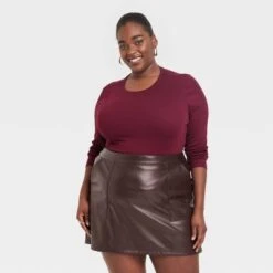 Women's Long Sleeve Slim Fit Crewneck T-Shirt - A New Day™ -A New Day Shop GUEST 4107d59f 541d 40f1 ab87 dfcd02eeebe1