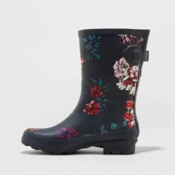 Women's Vicki Mid Calf Rubber Rain Boots - A New Day™