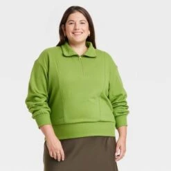 Women's Quarter Zip Sweatshirt - A New Day™ -A New Day Shop GUEST 41d700ee 7b0e 42fa b015 76bf0caf558c