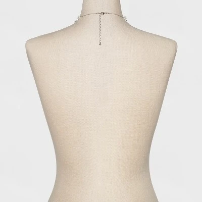 Short Faux Pearl Chain Necklace - A New Day™ Silver 2 Short Faux Pearl Chain Necklace - A New Day™ Silver - Image 2