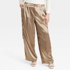 Women's High-Rise Satin Cargo Pants - A New Day™ -A New Day Shop GUEST 4831c7c2 a04b 453f 9833 a08205ccf432