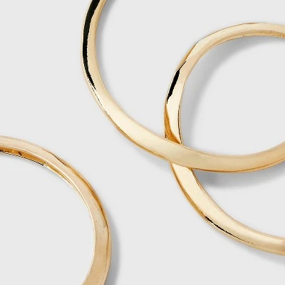 Bangle Bracelet Set 3pc - A New Day™ Gold 3 Bangle Bracelet Set 3pc - A New Day™ Gold - Image 3