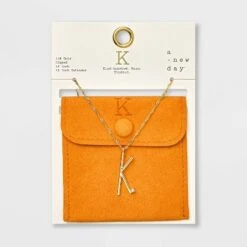 Gold Dipped Scattered Cubic Zirconia Initial Pendant Necklace - A New Day™ Gold -A New Day Shop GUEST 51f580e8 152f 4b10 b035 099a5cac4795