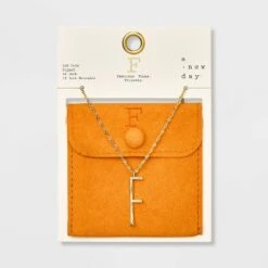 Gold Dipped Scattered Cubic Zirconia Initial Pendant Necklace - A New Day™ Gold -A New Day Shop GUEST 53eaf95d 717c 41fc a2d4 06c04b858ac1