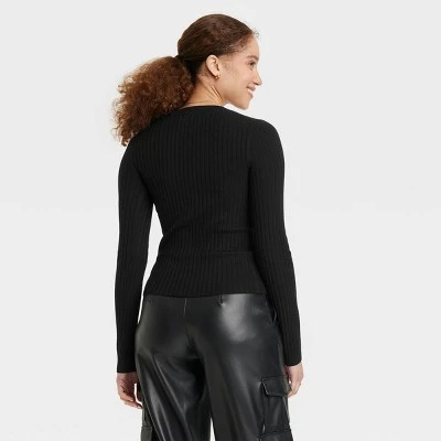 Women's Fine Gauge Scoop Neck Sweater - A New Day™ 1 Women's Fine Gauge Scoop Neck Sweater - A New Day™