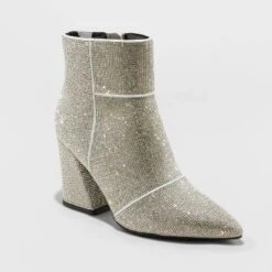 Women's Cailin Ankle Boots - A New Day™ Silver -A New Day Shop GUEST 5800cd45 daa5 42b7 8d38 f45a2ad04f79
