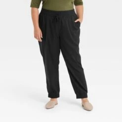 Women's High-Rise Woven Ankle Jogger Pants - A New Day™ -A New Day Shop GUEST 63ea0bbb 8fb6 403b 87bd 926f950c2363