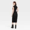 Women's Velour Side Ruched Drapery Bodycon Dress - A New Day™