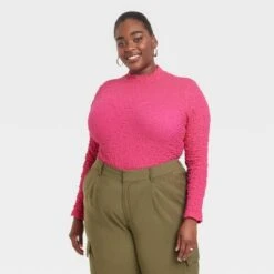 Women's Long Sleeve Slim Fit Mock Turtleneck T-Shirt - A New Day™ -A New Day Shop GUEST 7984d6de 1968 4df4 8fd9 964acd51ca78