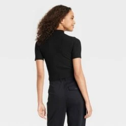 Women's Mock Turtleneck Ribbed Sweater - A New Dayâ„¢