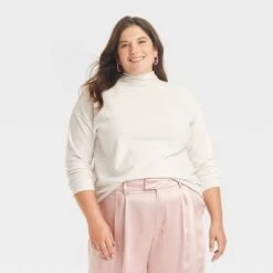 Women's Long Sleeve Mock Turtleneck T-Shirt - A New Day™ -A New Day Shop GUEST 7a400d49 3ce4 4926 a949 656e37c82e5b