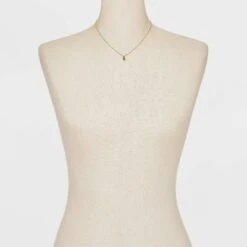 Teardrop Pendant Necklace - A New Day™ Gold