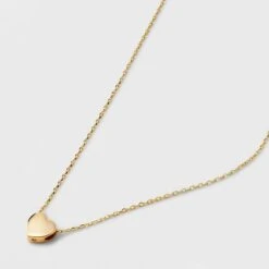 14K Gold Plated Heart Slider Pendant Necklace - A New Day™ Gold 5 14K Gold Plated Heart Slider Pendant Necklace - A New Day™ Gold -A New Day Shop GUEST 80d95874 efcb 4329 9f55 73a17e3ce04d