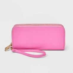Women's Double Zip Wallet - A New Day™ -A New Day Shop GUEST 81104644 9ee0 4db3 950f 9cef1e4a934a