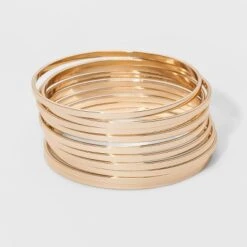 Bangle Bracelet 10pc - A New Day™ Gold
