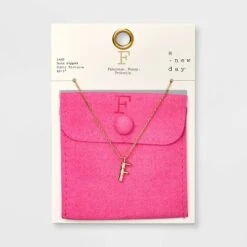 Gold Dipped Cubic Zirconia Initial Pendant Necklace - A New Day™ Gold 28 Gold Dipped Cubic Zirconia Initial Pendant Necklace - A New Day™ Gold -A New Day Shop GUEST 929a37c4 6827 4447 a075 5fef99585635