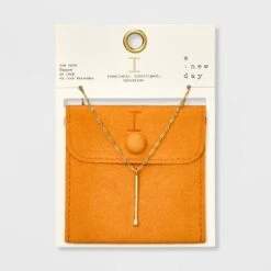 Gold Dipped Scattered Cubic Zirconia Initial Pendant Necklace - A New Day™ Gold -A New Day Shop GUEST 92cec167 0a22 42c6 a8b2 4a1f833434e4